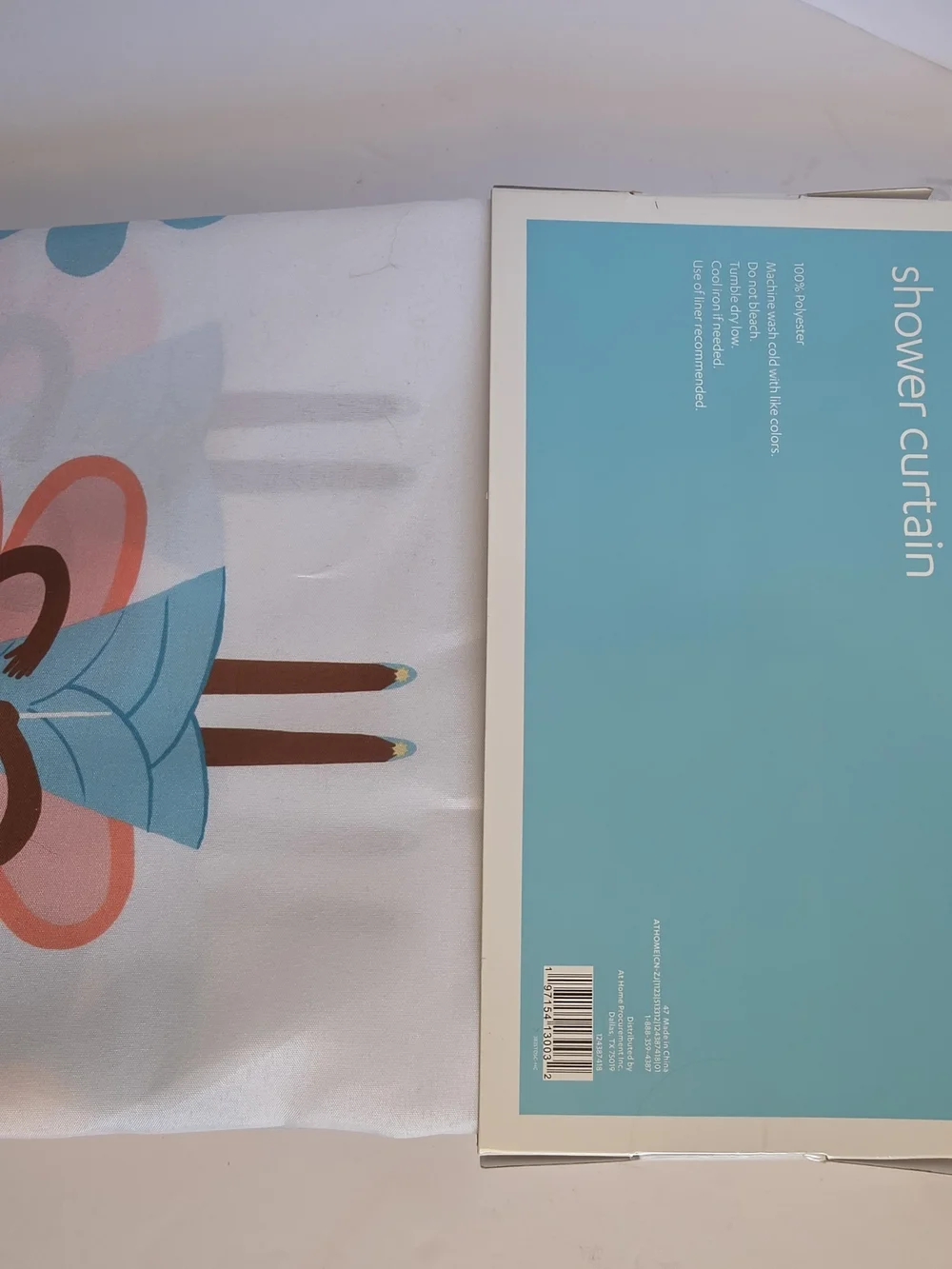 5 Piece Bathroom Set Fairy Shower Curtain + Liner, Shower Hooks, 2 Rugs